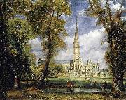John Constable Salisbury Cathedral from the Bishop s Grounds oil painting reproduction